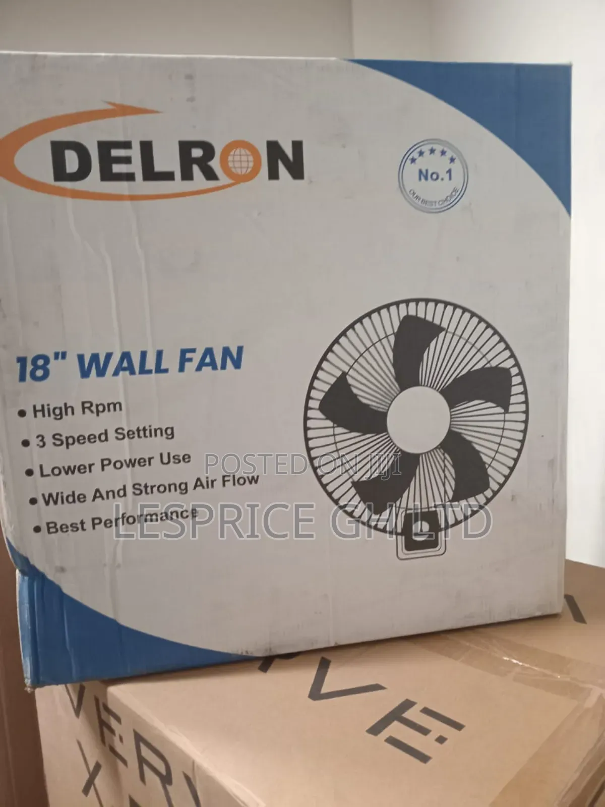 Delron 18" Wall Fan: Stay Cool Always!