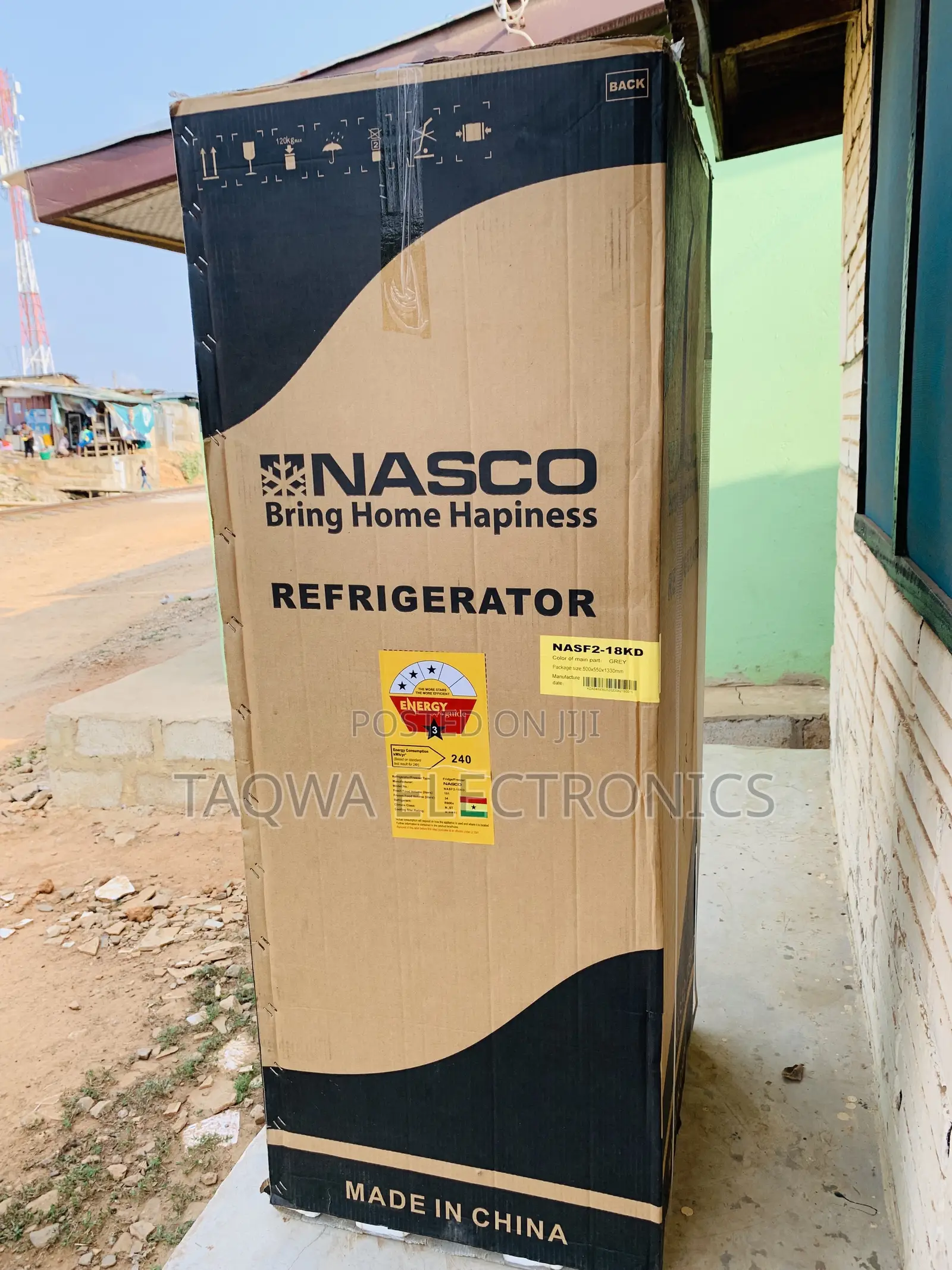 Stainless Nasco Fridge-135l