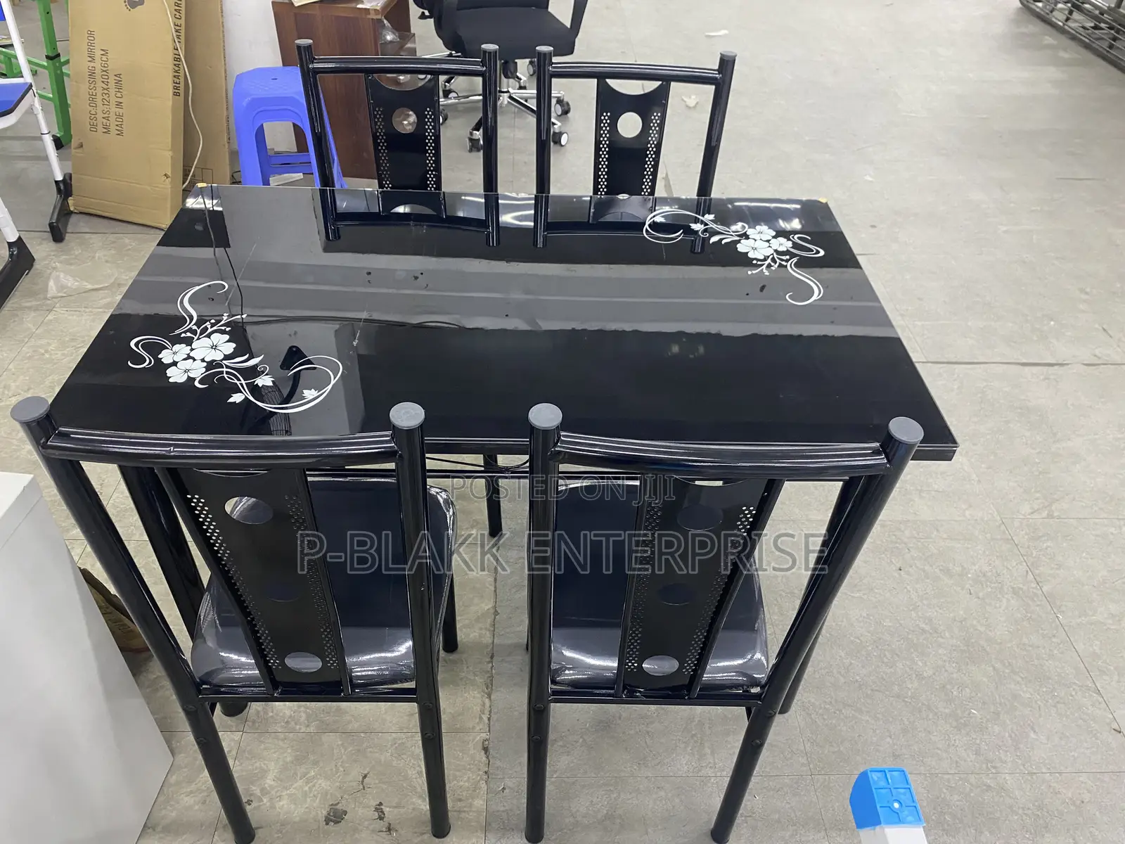 Dining Set With 4chairs Glass