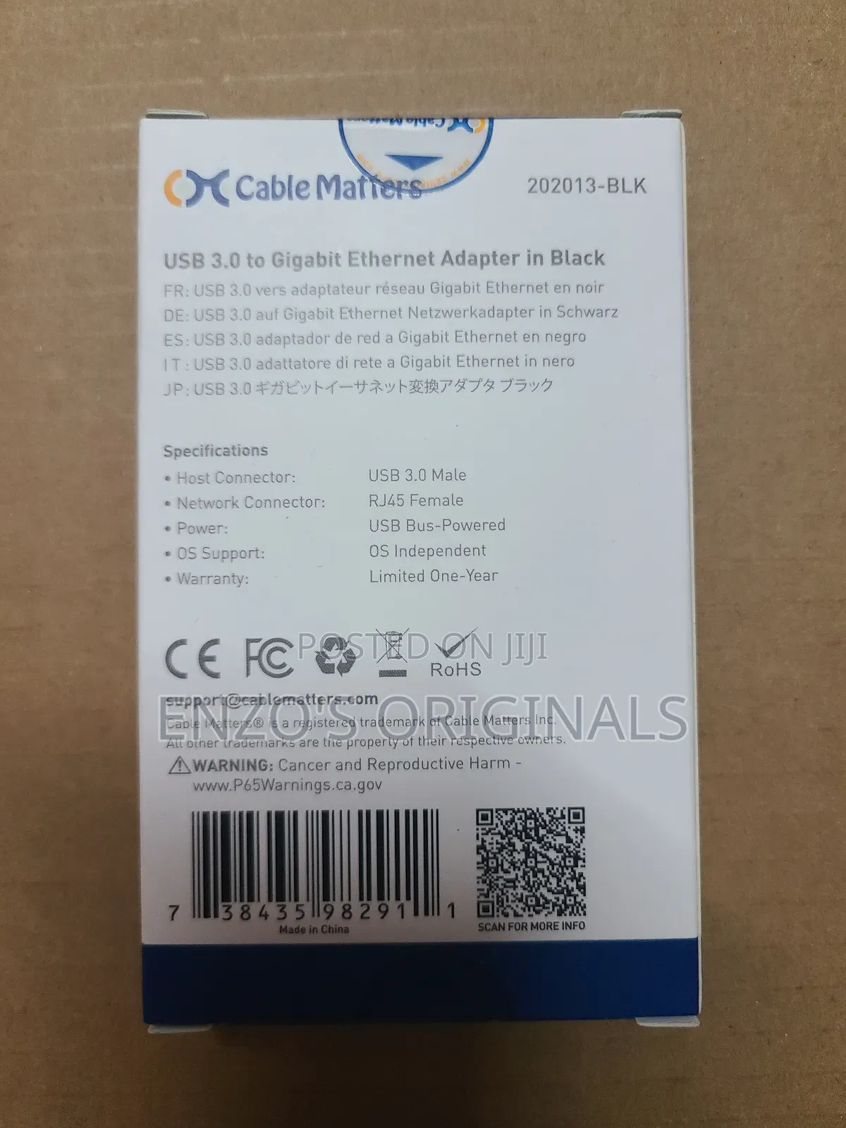 Usb 3.0 To Gigabit  Lan Rj45 Ethernet Network Adapter Original