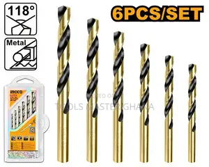 6 Pcs Hss Twist Drill Bits Set - Akdb1065