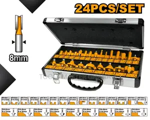 24 Pcs Router Bits Set - Akrt24081