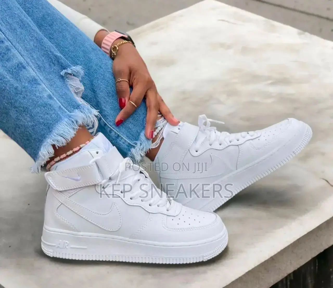 Nike Air Force 1 High "Triple White”