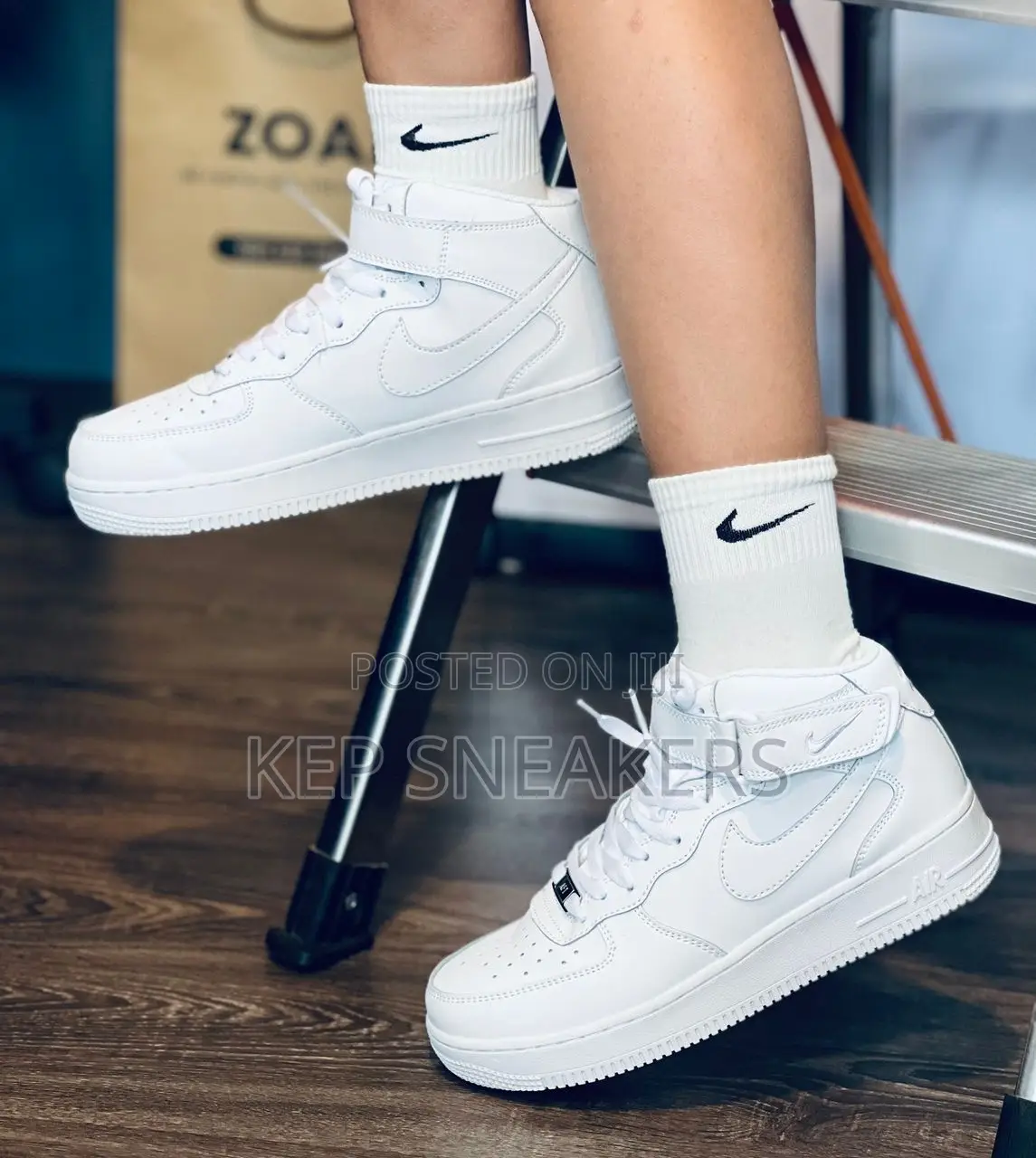 Nike Air Force 1 High "Triple White”