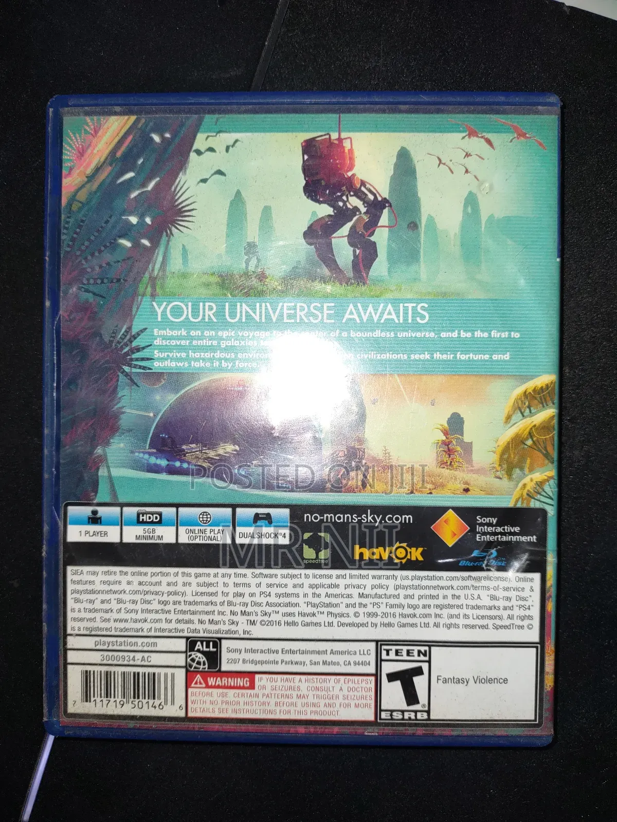 No Man's Sky PS4 Game CD