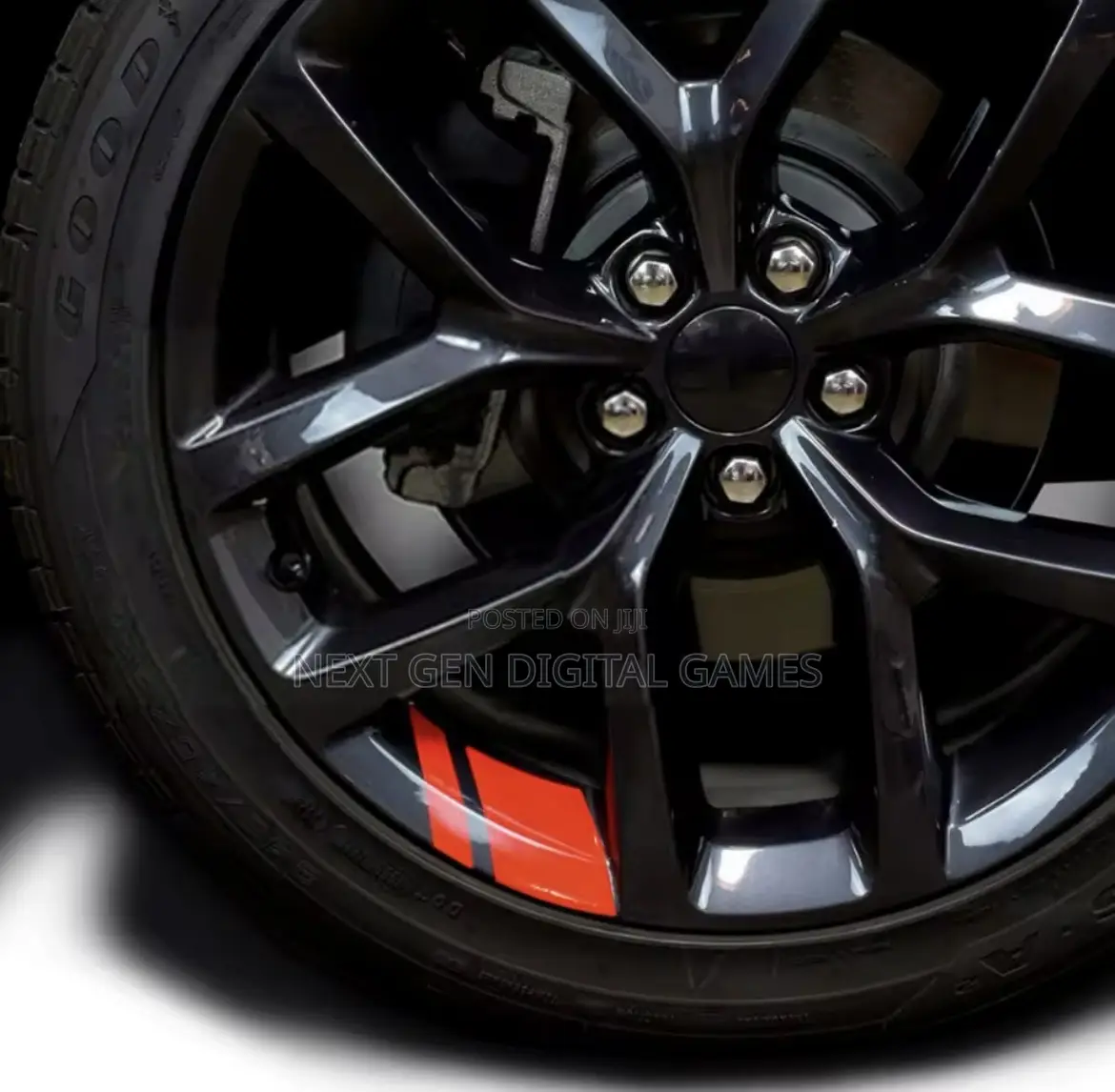 6pieces Reflective Car Wheel Sticker