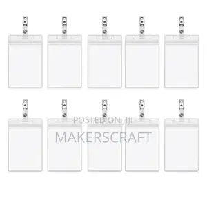 Transparent Id Card Holder (Pouch) With Clip