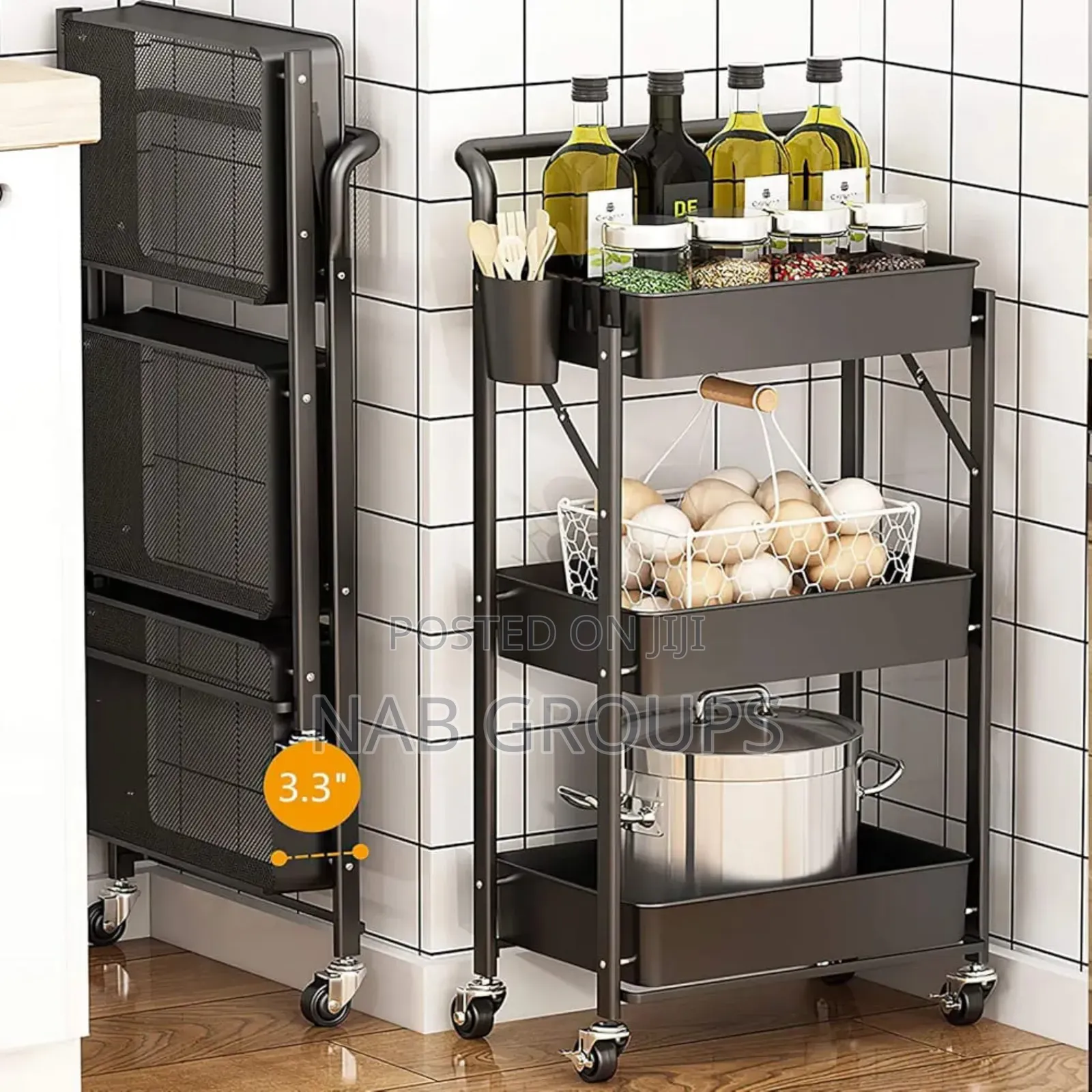 Metal Kitchen Storage Basket