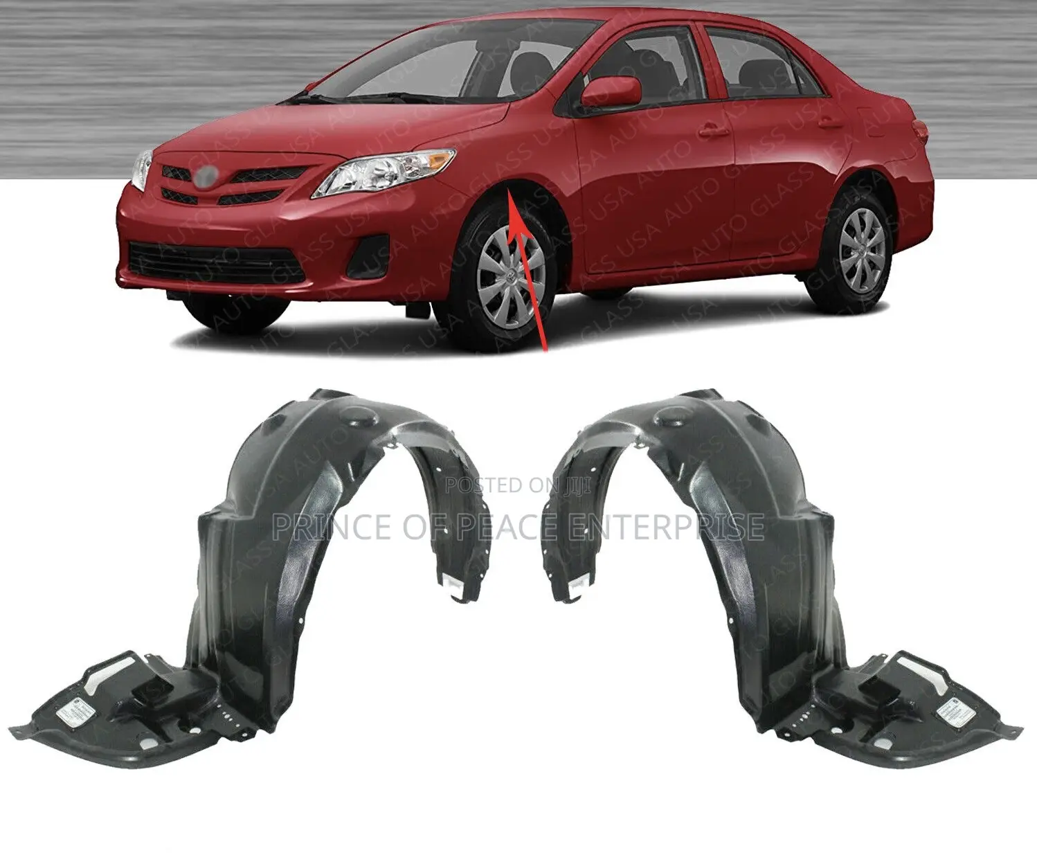 Toyota Corolla 2009 2010 Fender Liners