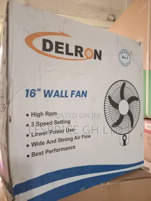 Delron 16" Wall Fan: Efficient Cooling