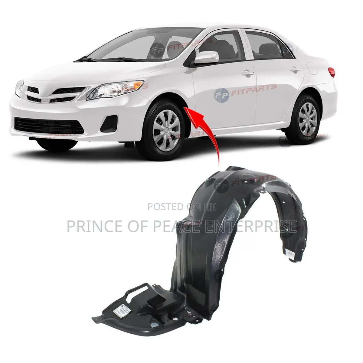 Corolla 2011 2012 2013 Fender Liners
