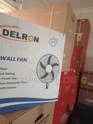 Long Life Motor: Delron Wall Fan, 16"
