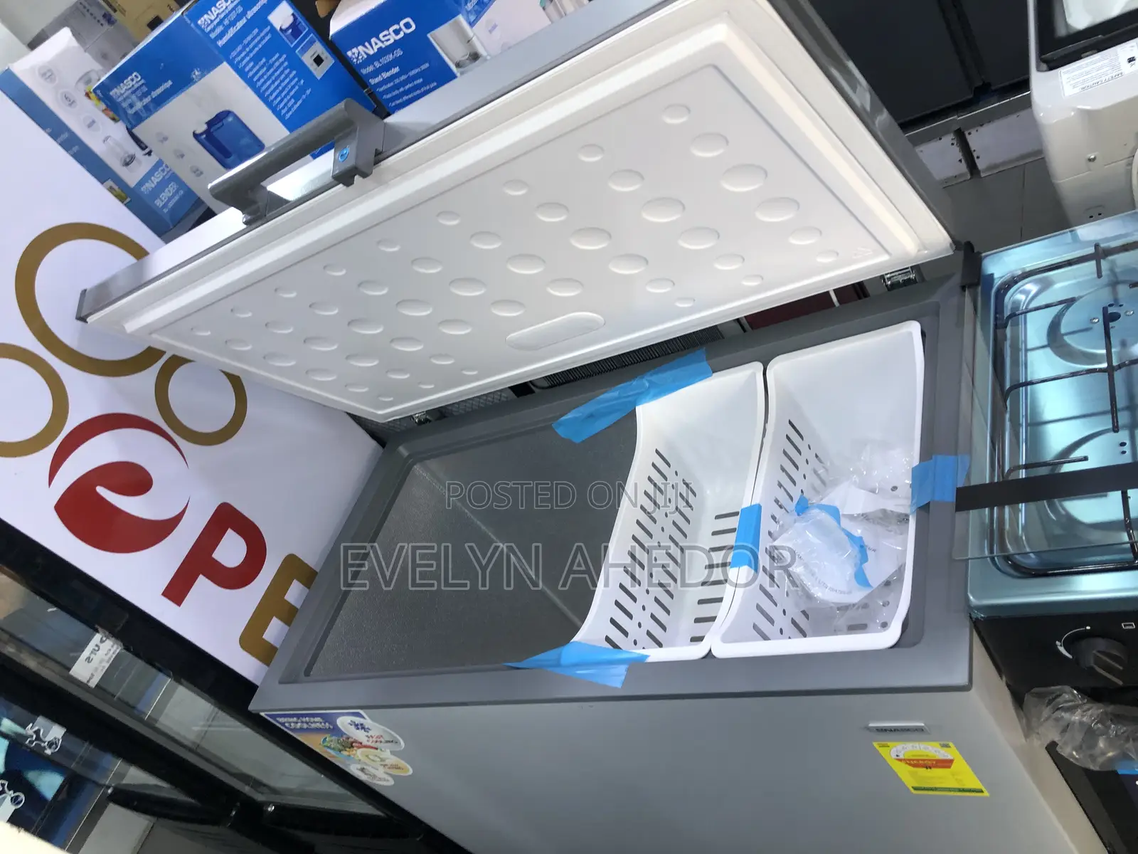 290 Liters Nasco Chest Freezer With White Basket