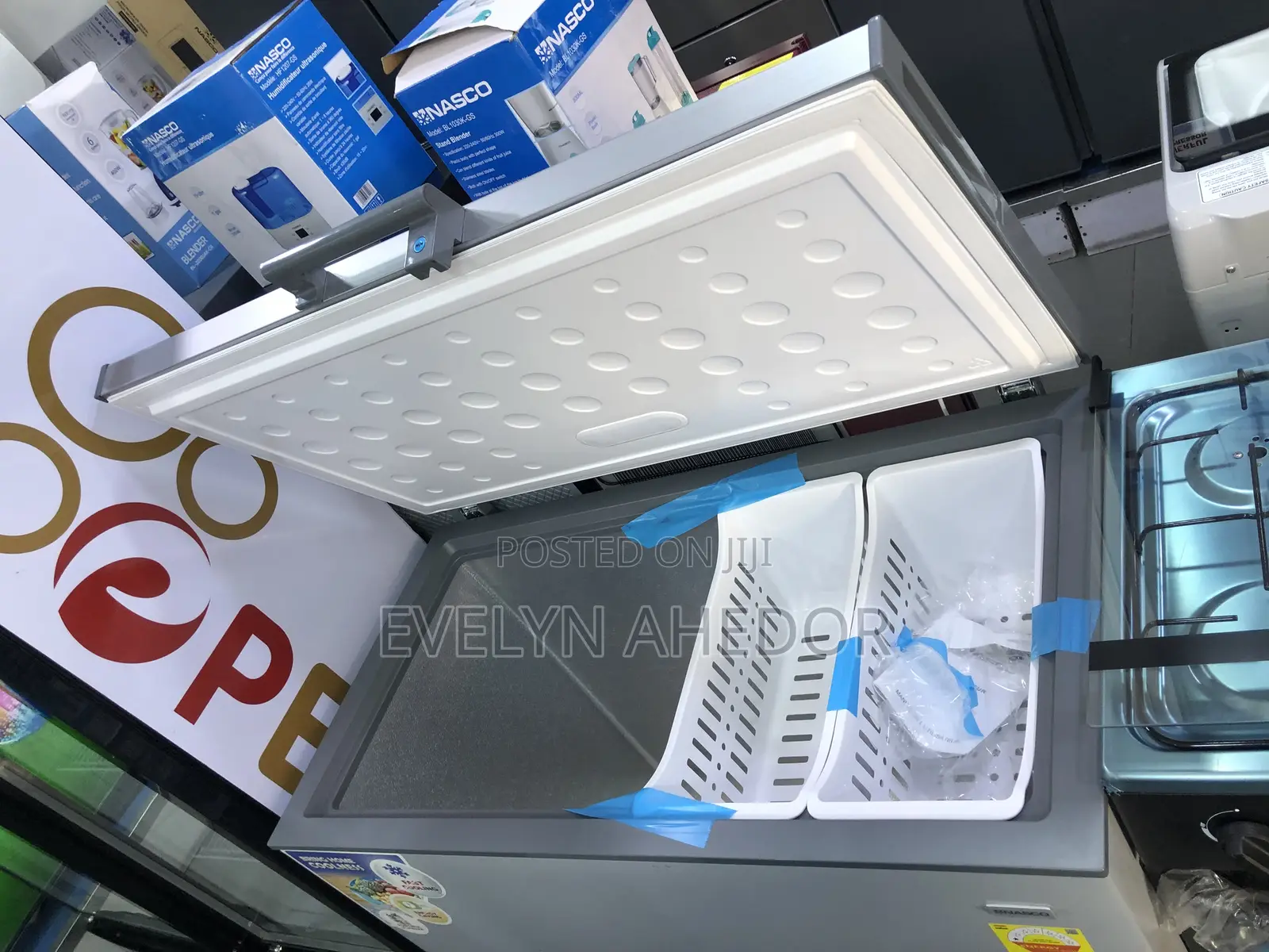 290 Liters Nasco Chest Freezer With White Basket