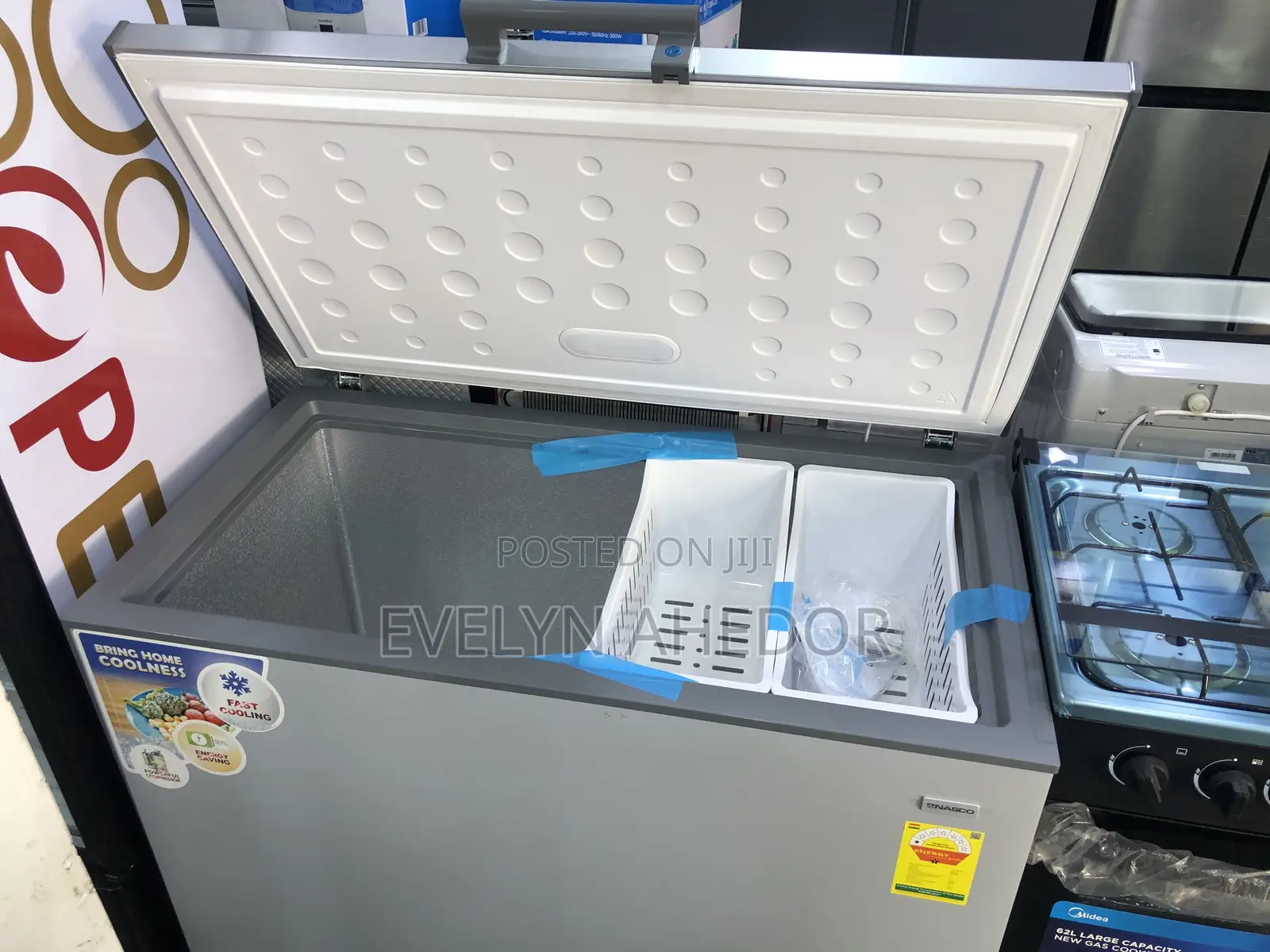 290 Liters Nasco Chest Freezer With White Basket