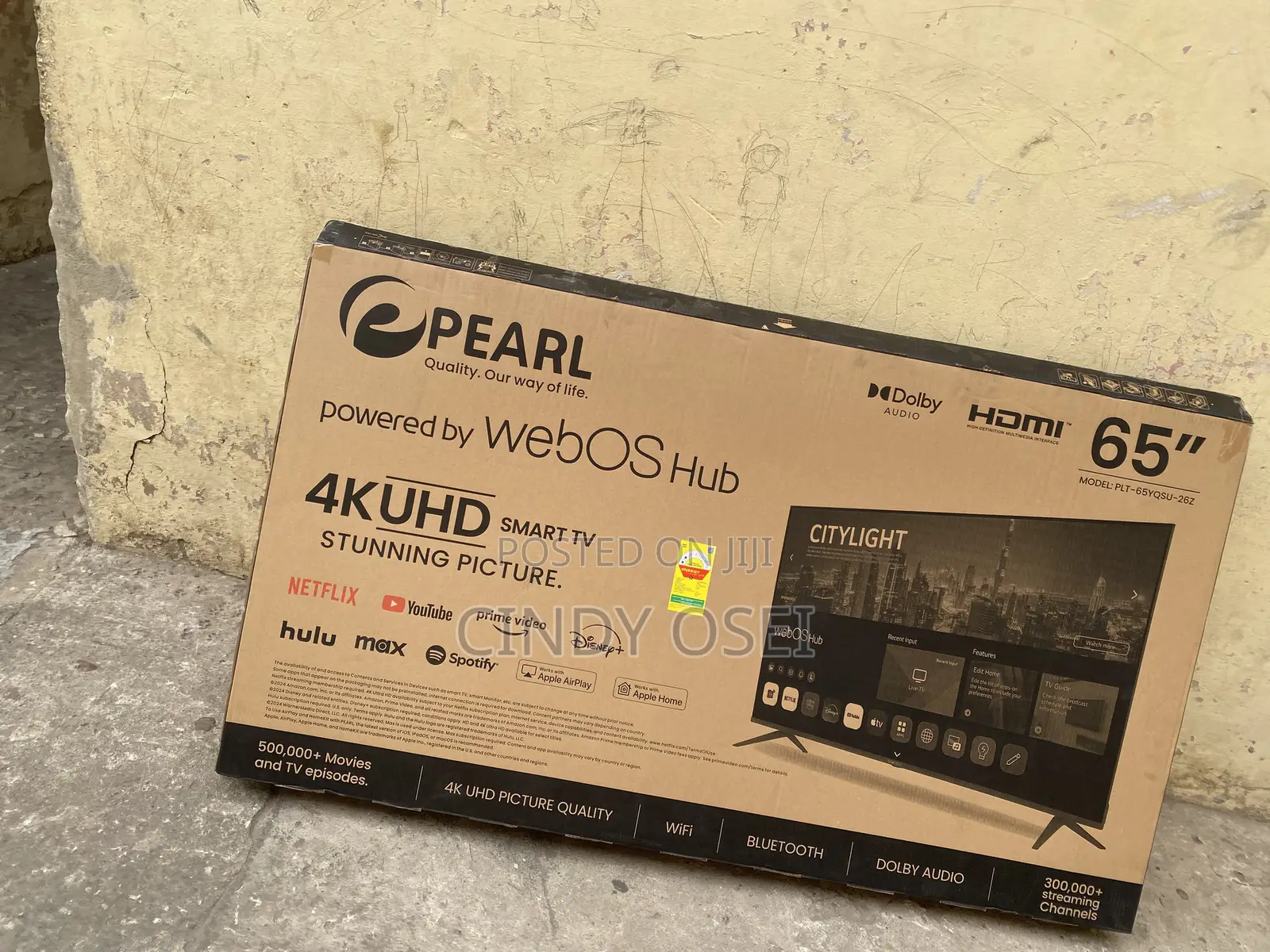 Sealed in Box Pearl 65 Smart UHD Tv