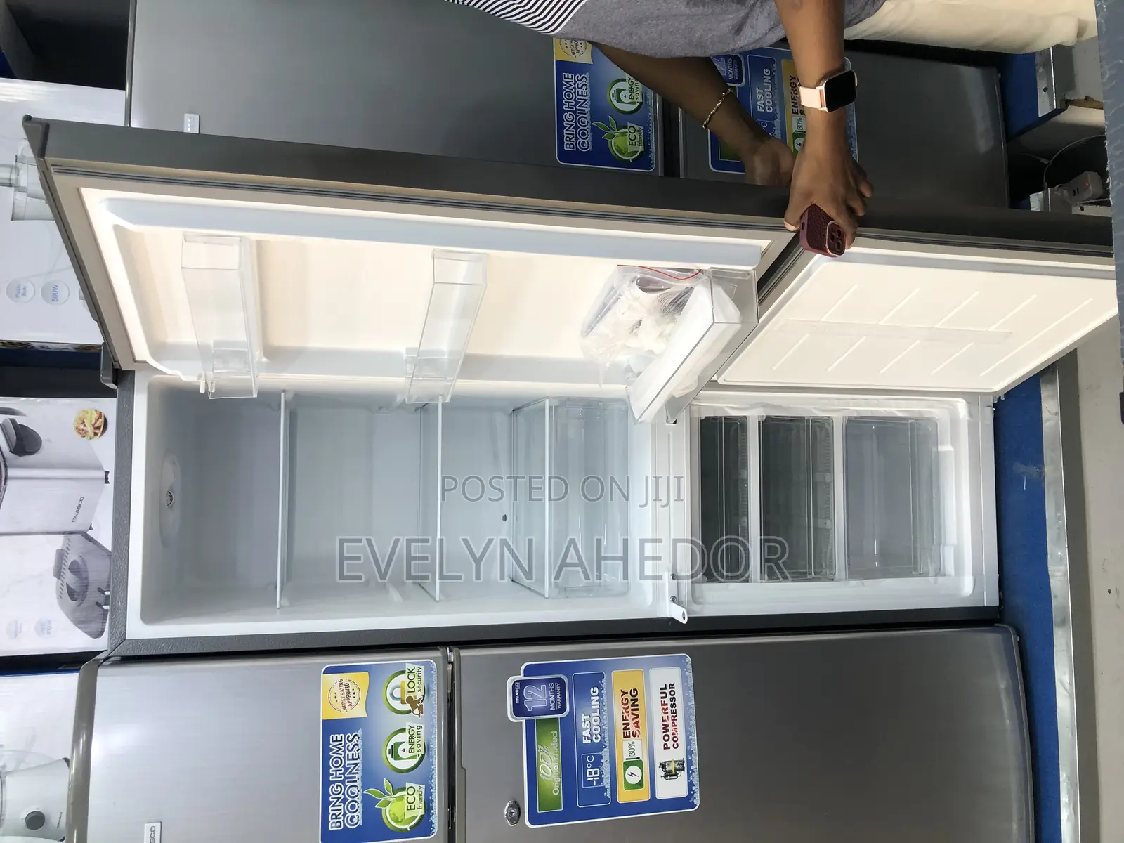 Nasco Bottom Fridge 170litres Double Door Available