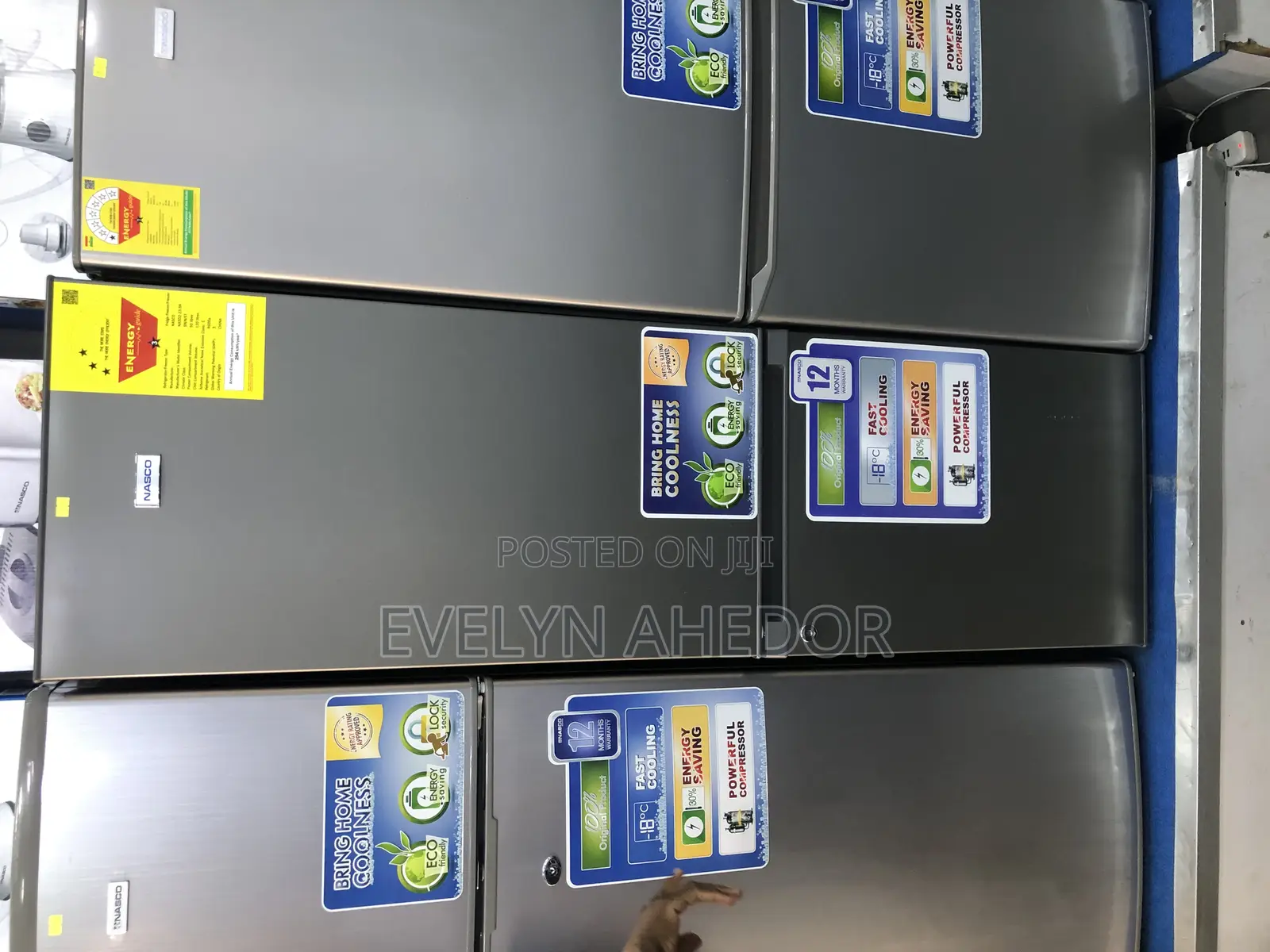 Nasco Bottom Fridge 170litres Double Door Available