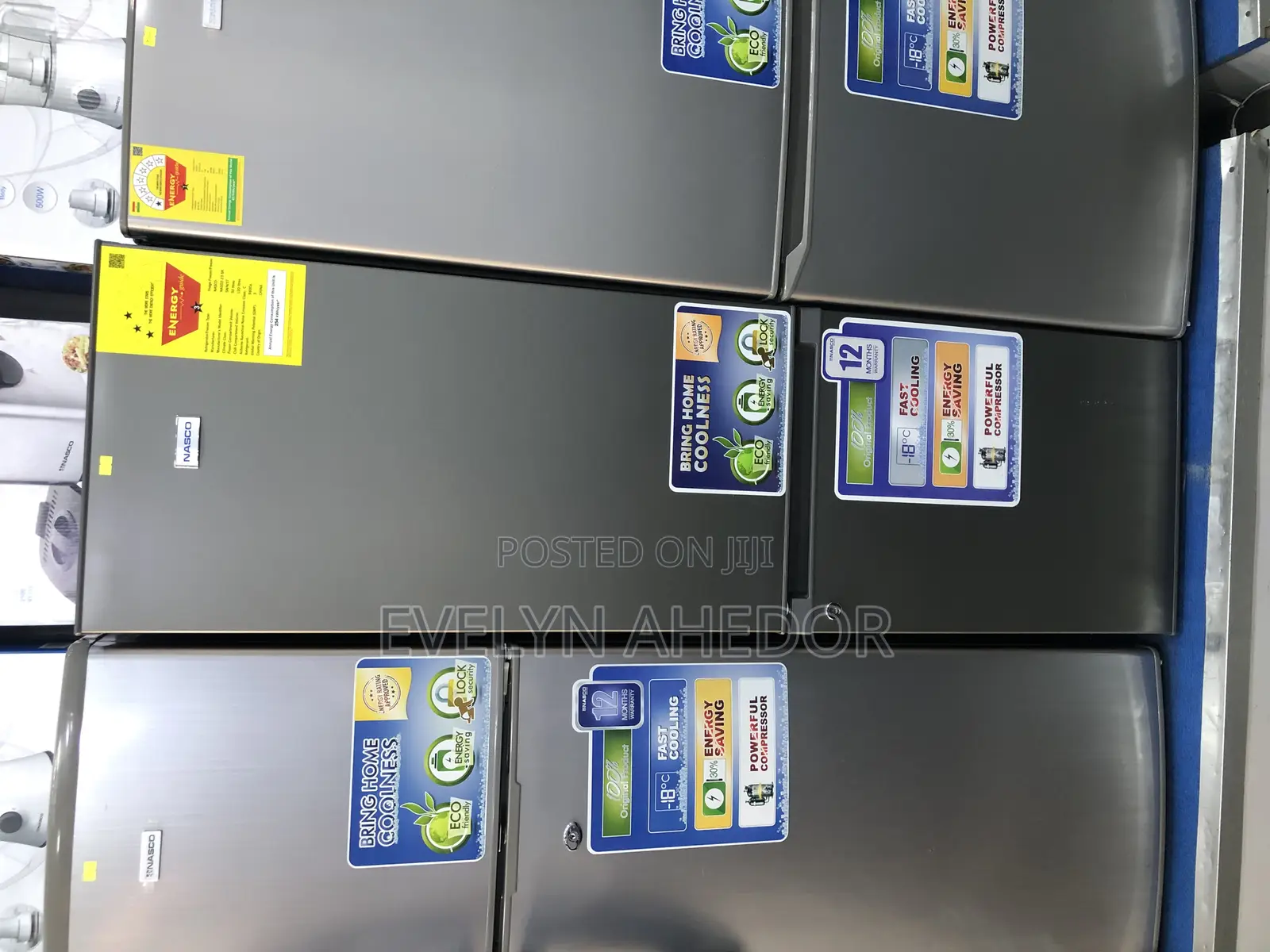 Nasco Bottom Fridge 170litres Double Door Available