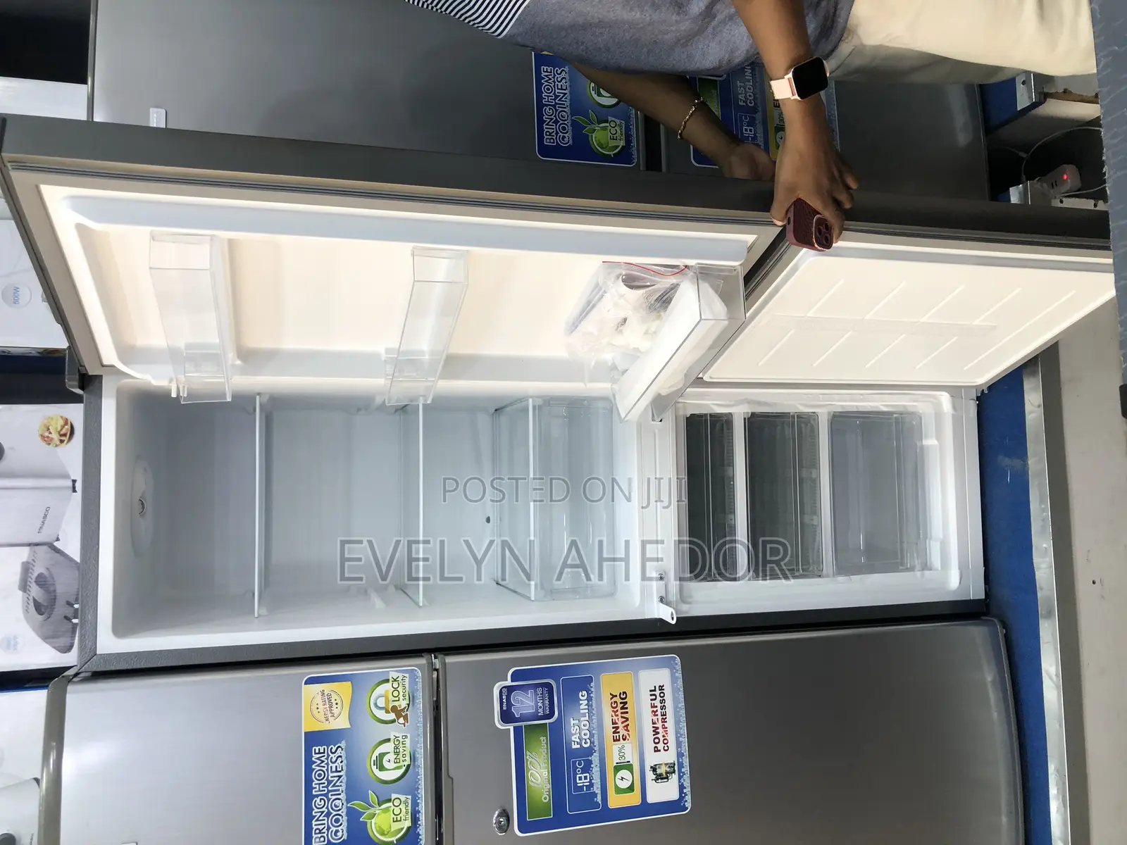 Nasco Bottom Fridge 170litres Double Door Available