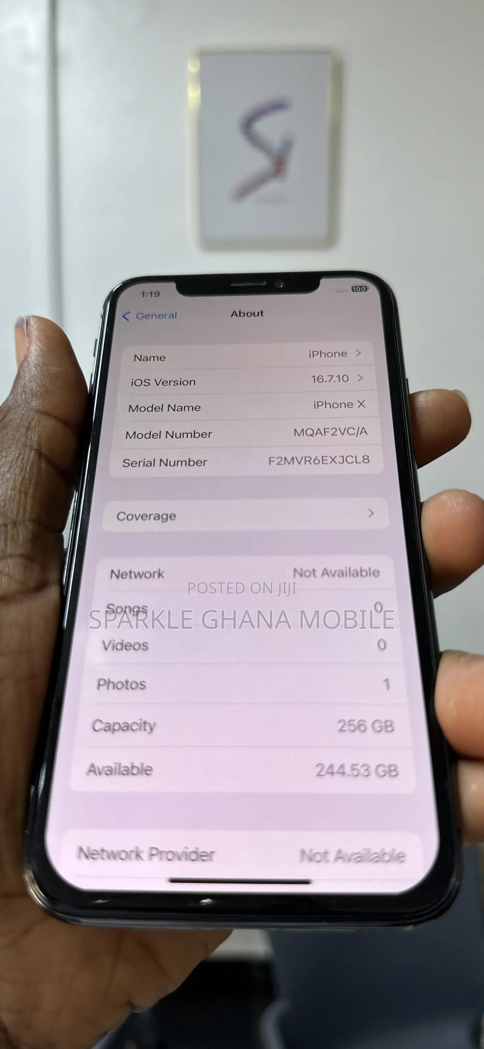 Apple iPhone X 256 GB Black