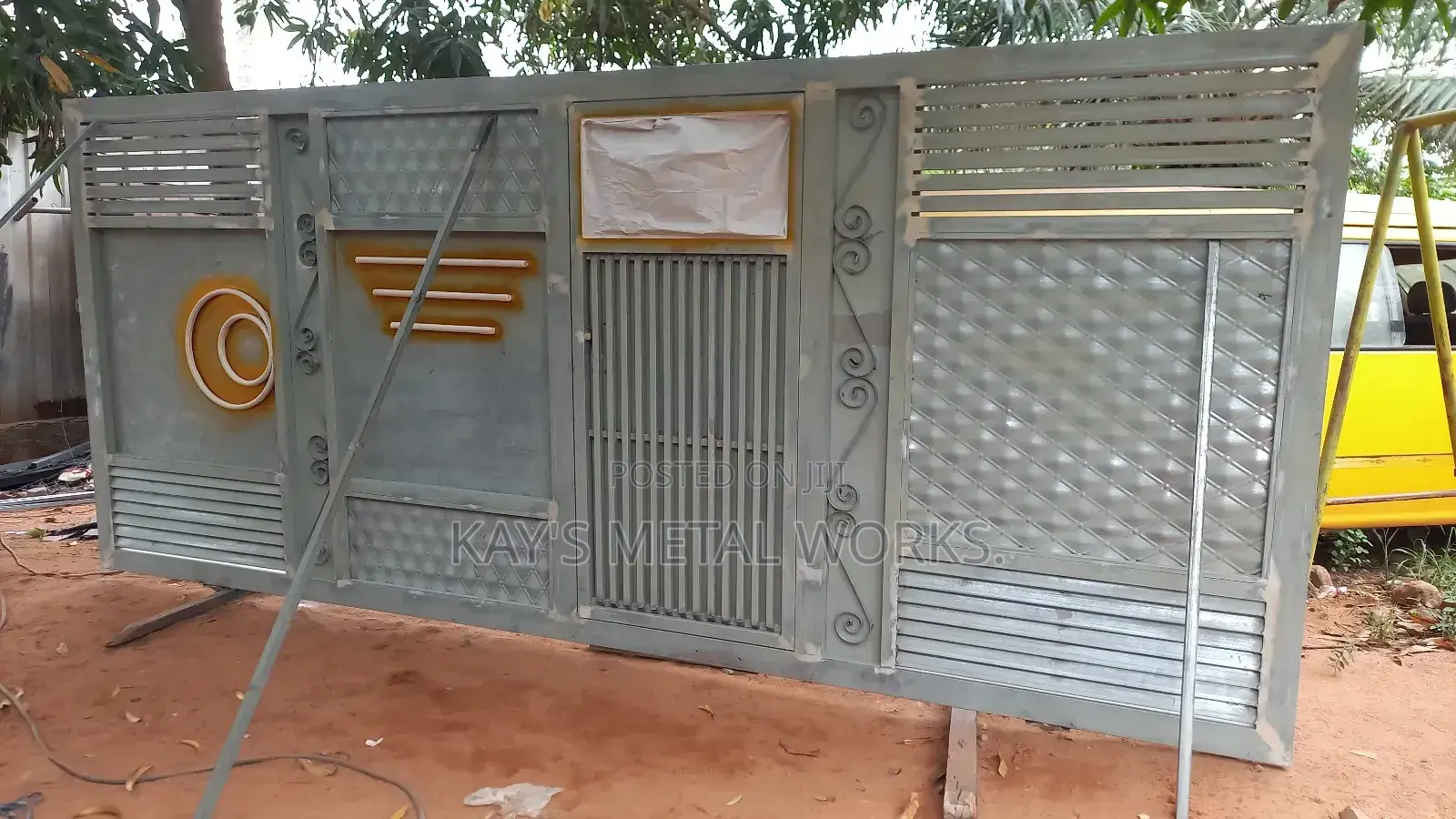 Gold Design Fence Gate