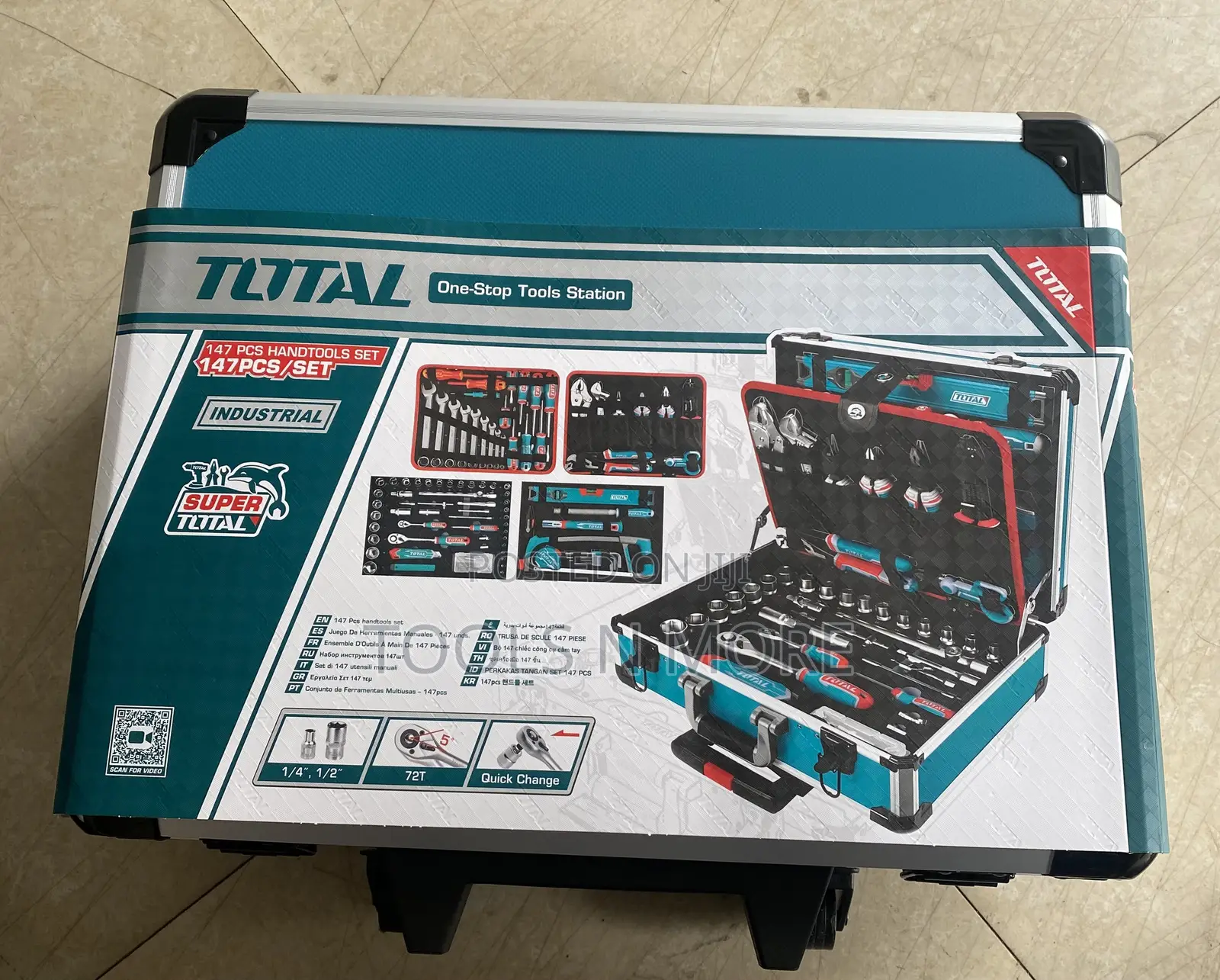 Total 147 Pieces Tools Set ( Plus Trolley Case)