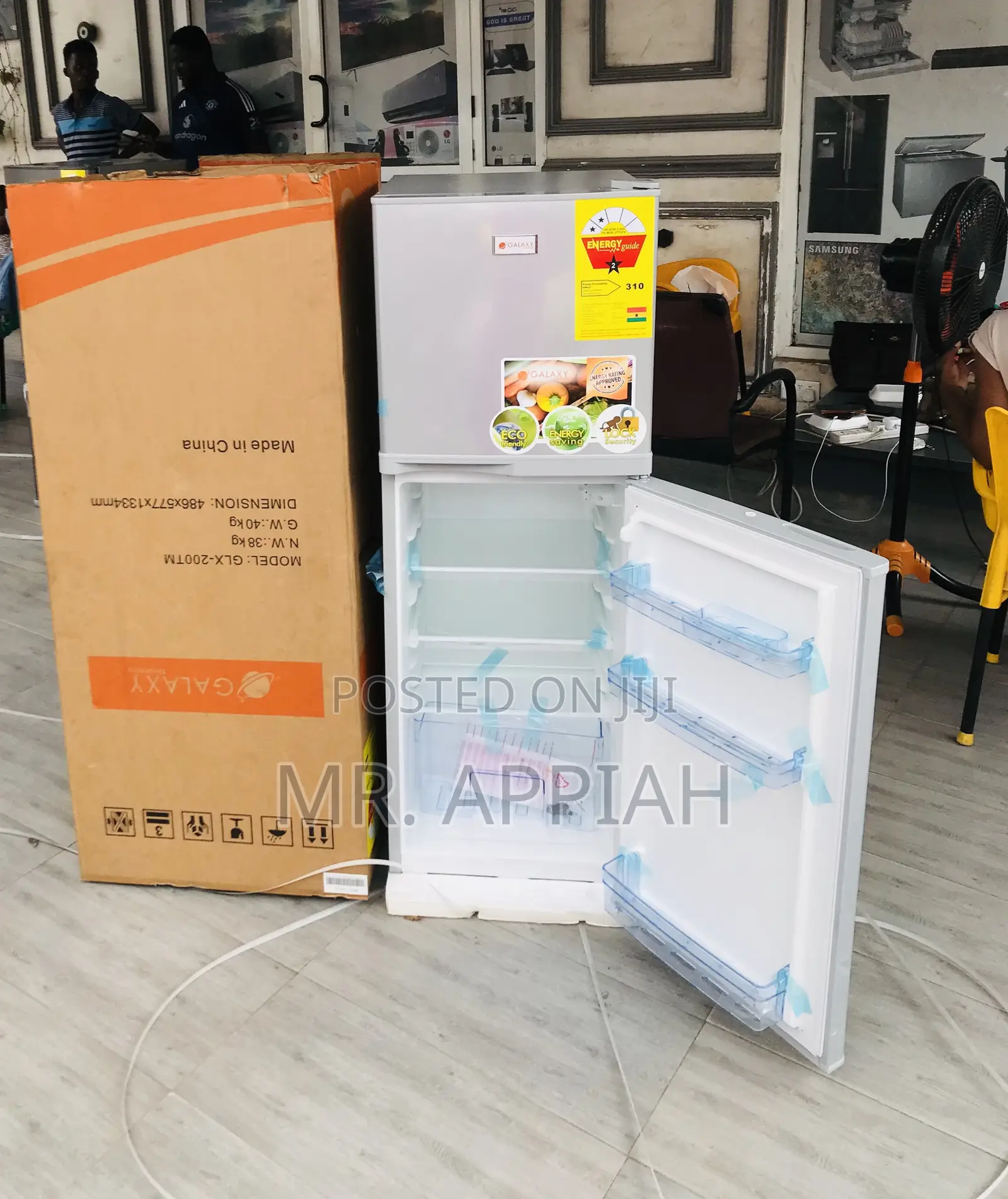 Stay Chill With Galaxy 200tm Double Electric Fridge(Gray)