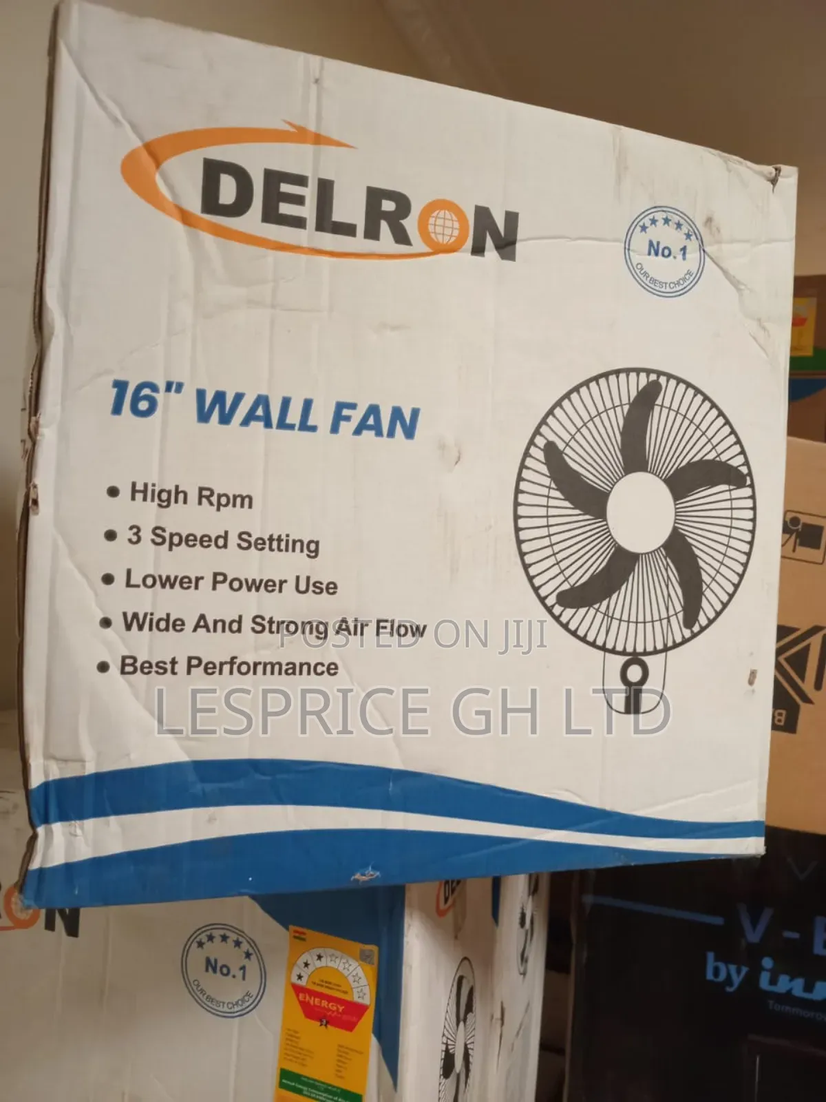 High Airflow - Delron 16" Wall Fan
