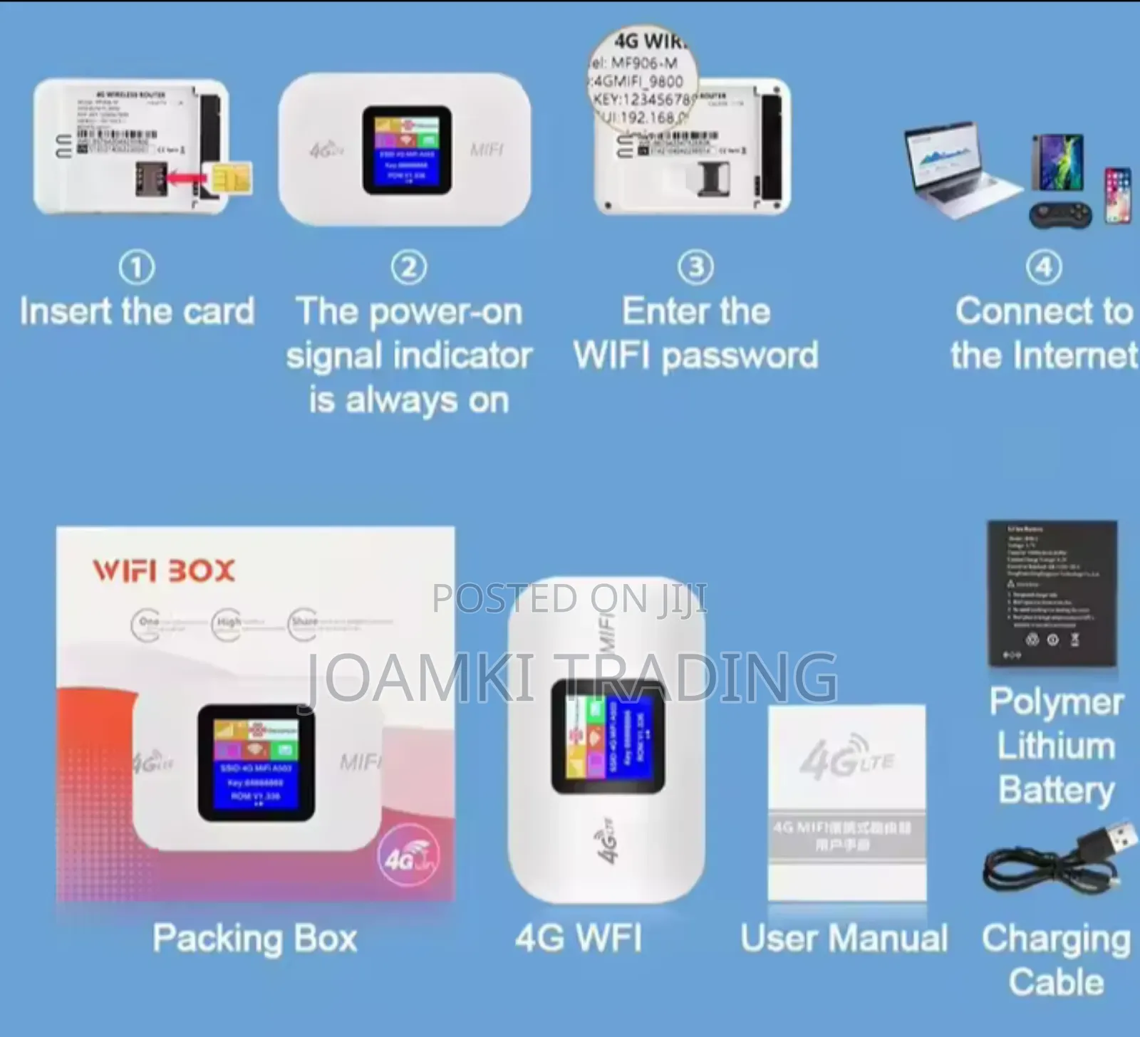 4g Universal Sim Router/Mifi/Wifi Hotspot/Pocket Wifi/3000mah Battery