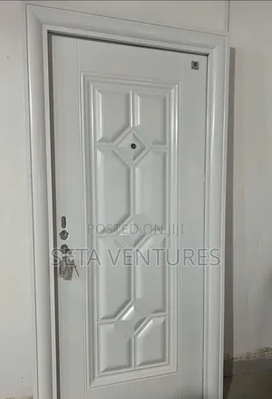 White Security Single Door