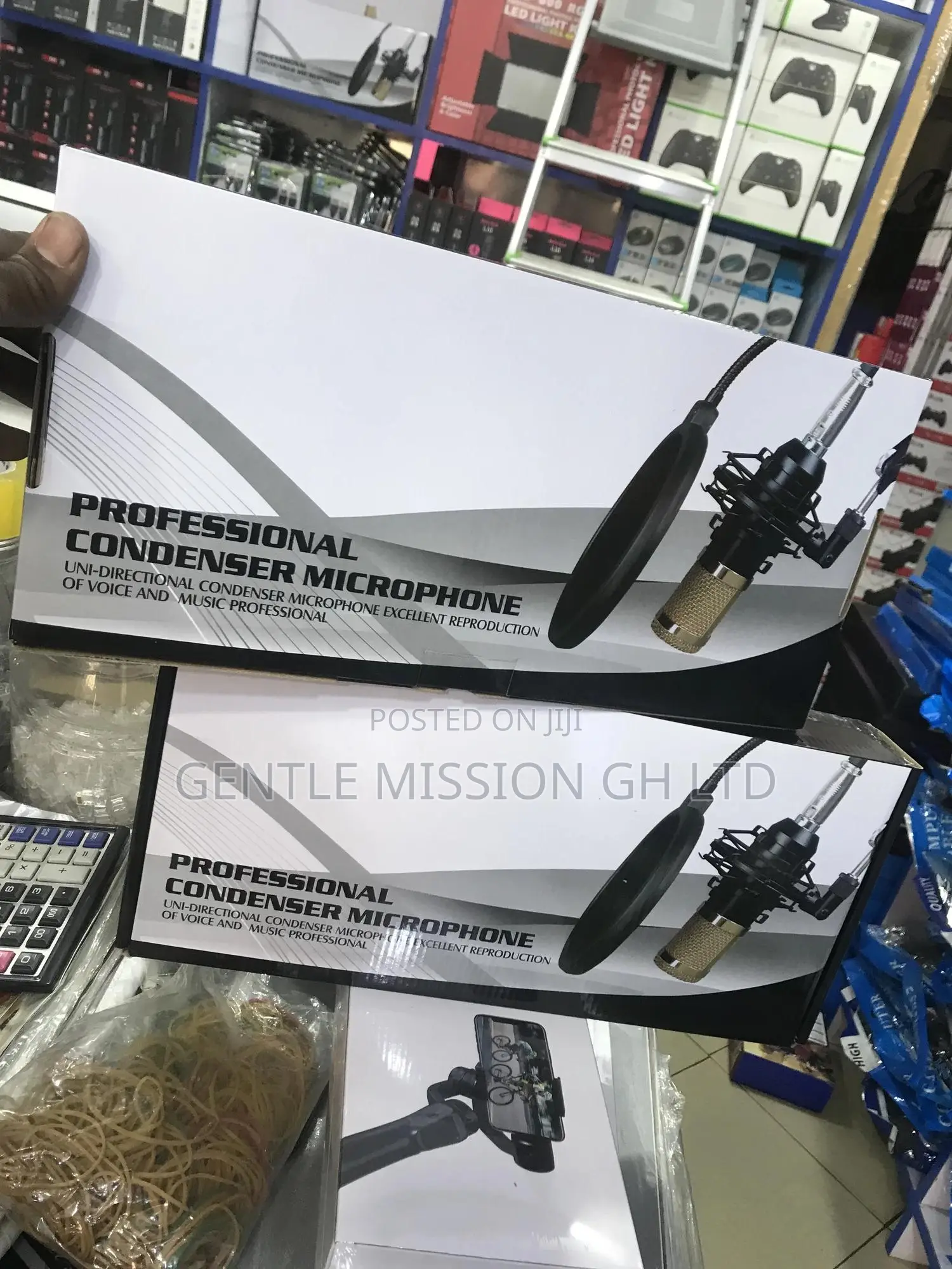 Professional Condenser Microphone V8 Sound Card