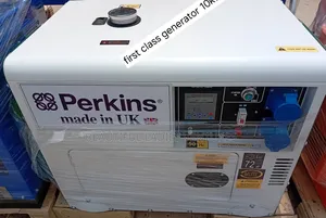 White Coloured Perkins 10kva Generator Performing Well