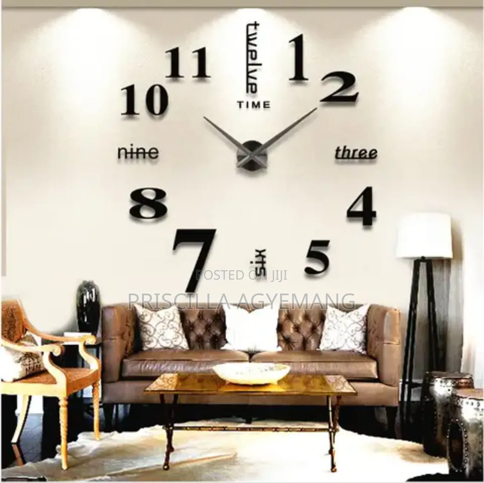 3d Clock Sticker