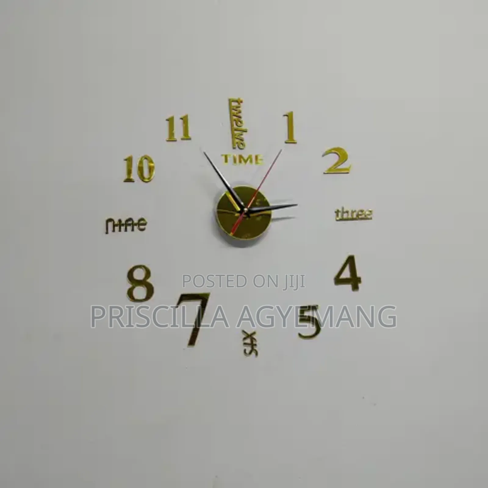 3d Clock Sticker