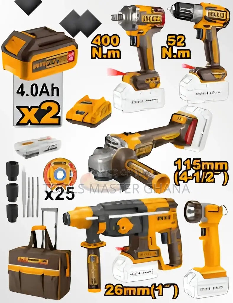 5 Pcs Cordless Industrial Combo Kit - Ckli2058