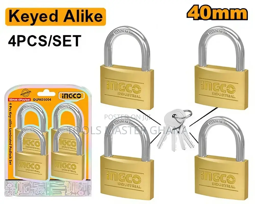 4pcs Key-alike Brass Padlock Set - Dbplk4402