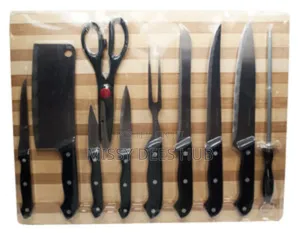 11pc Knives and Cutting Board Set