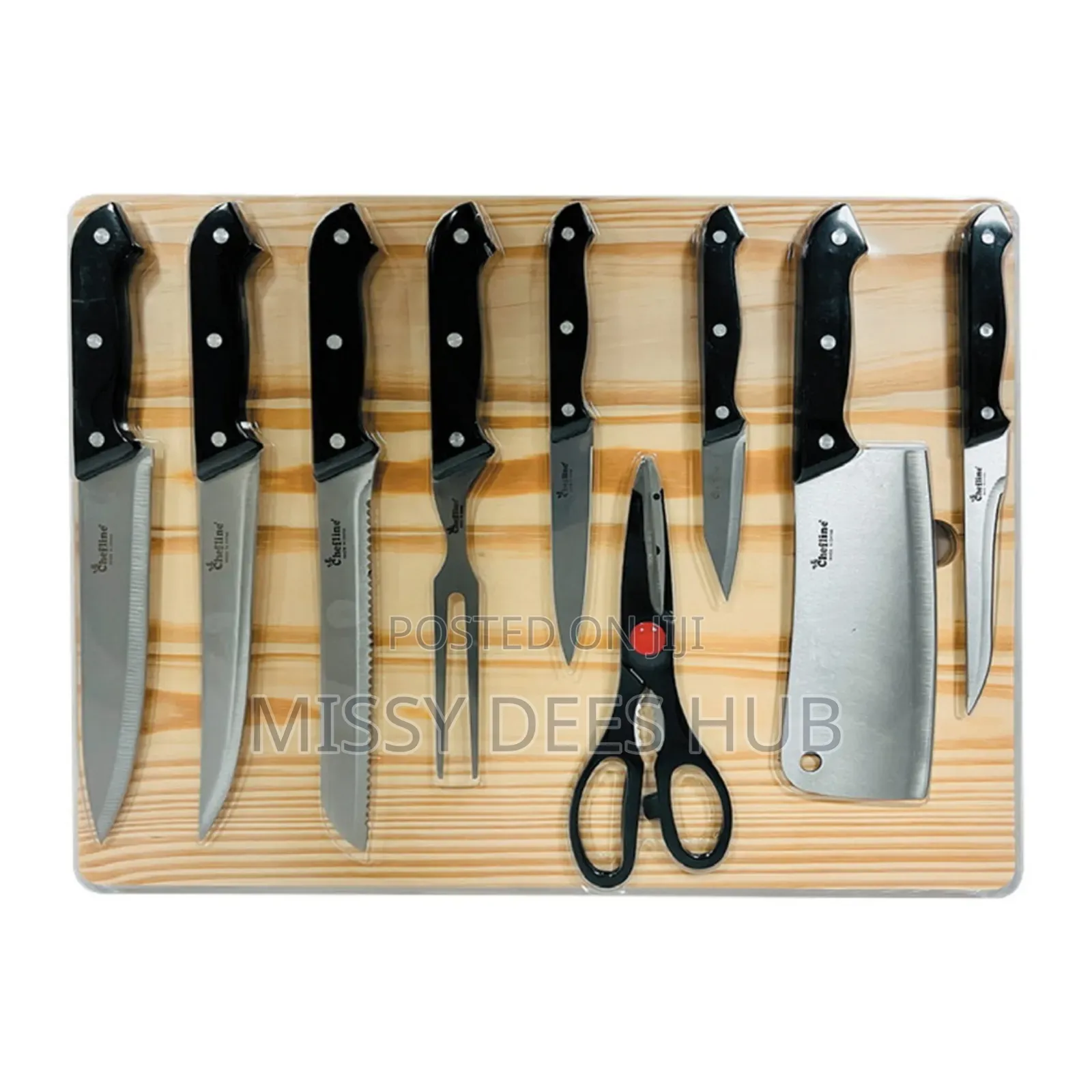 11pc Knives and Cutting Board Set