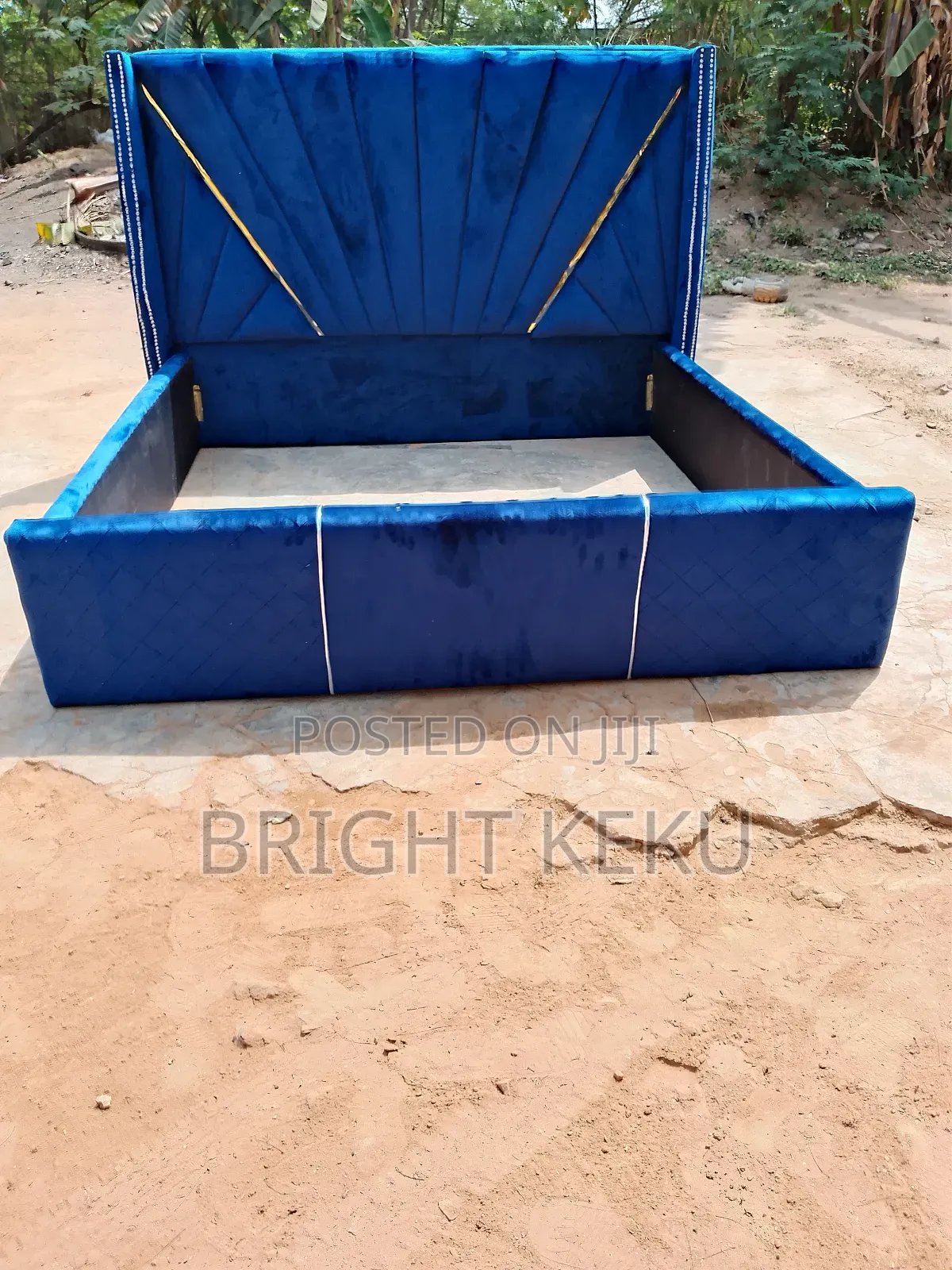 Blue Quality Queen Size Bed Frame Is Available
