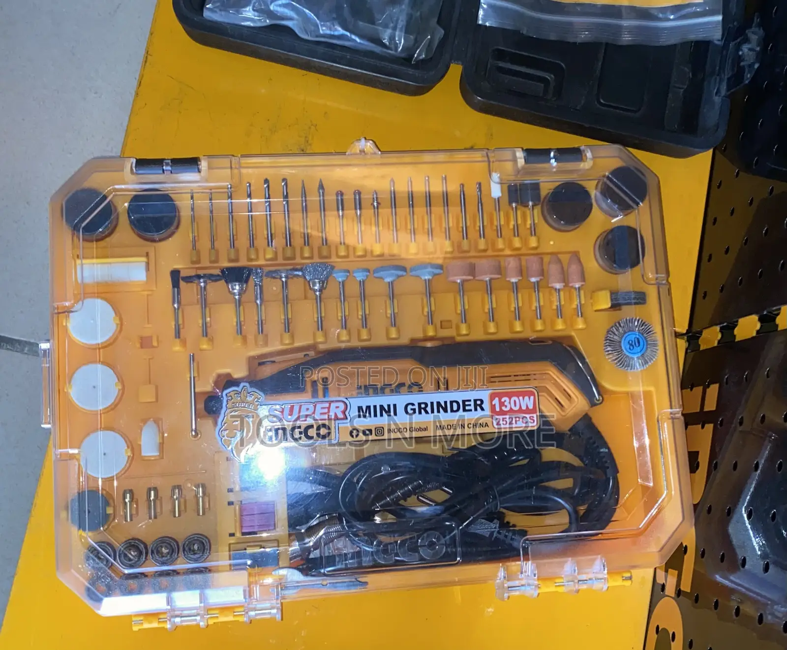 Ingco Mini Grinder With Accessories (130w)