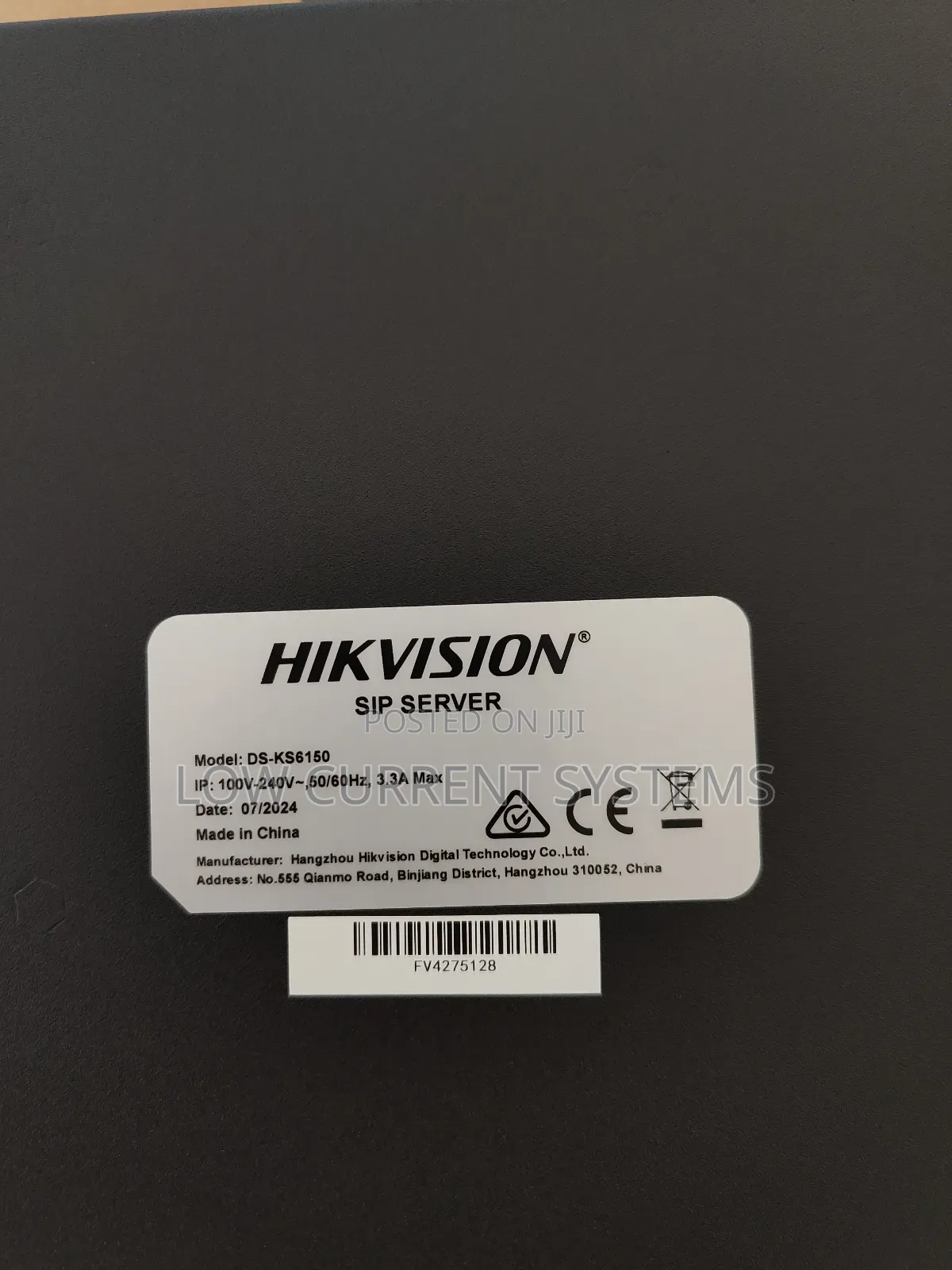 Hikvision Ip PBX Voip - Support All Ip Phone 50 User Network Ds-Ks6150