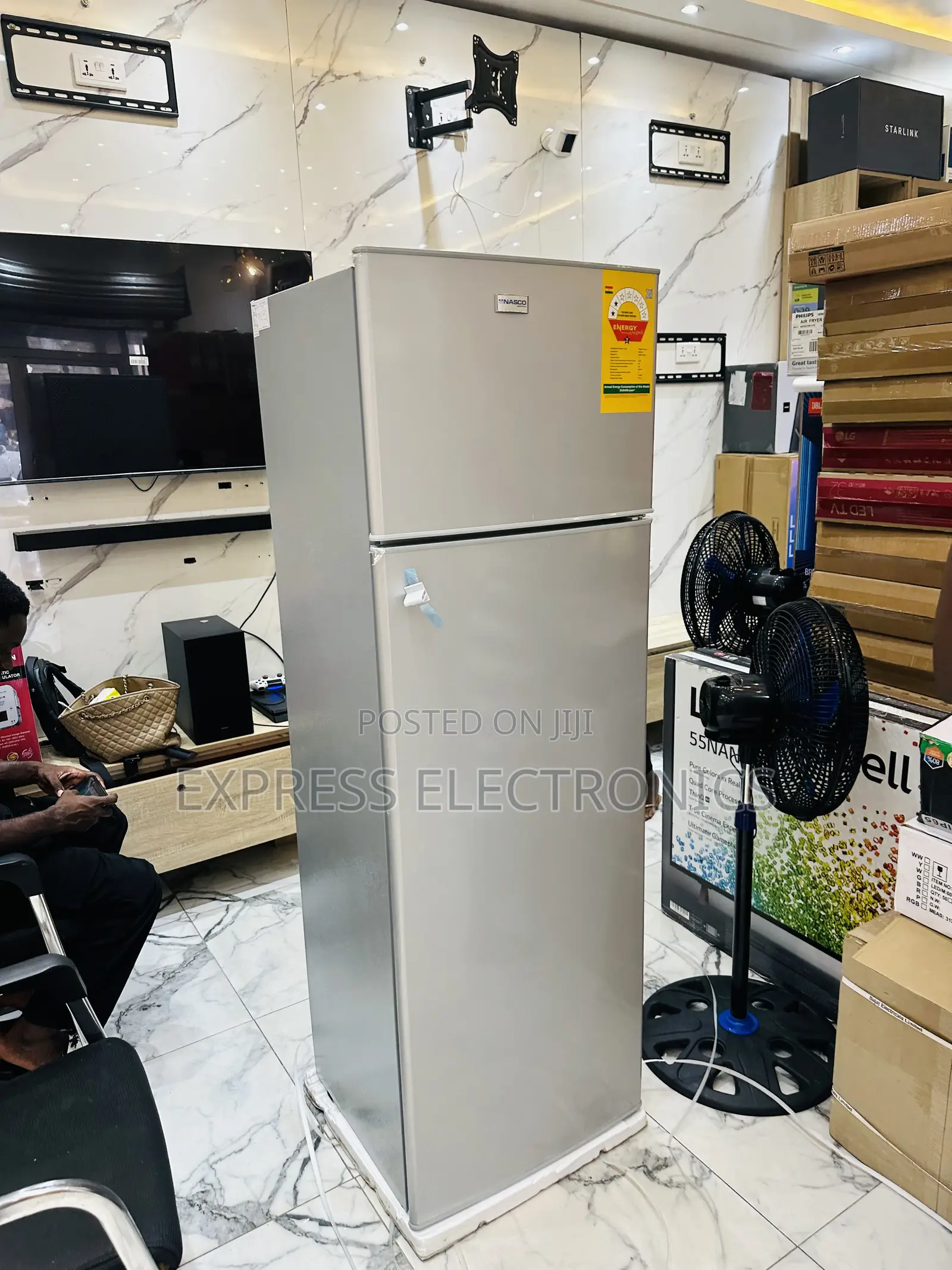 Powerful Chill Double Door Fridge Nasco Nasd2-28fl