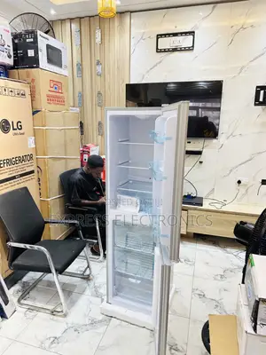 Fast Chilling Sleek Grey Color Double Door Fridge Nasco N