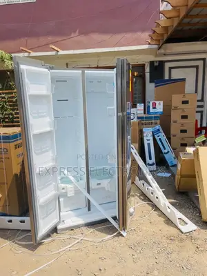 Fabulous New Grey Side by Side Fridge TCL.