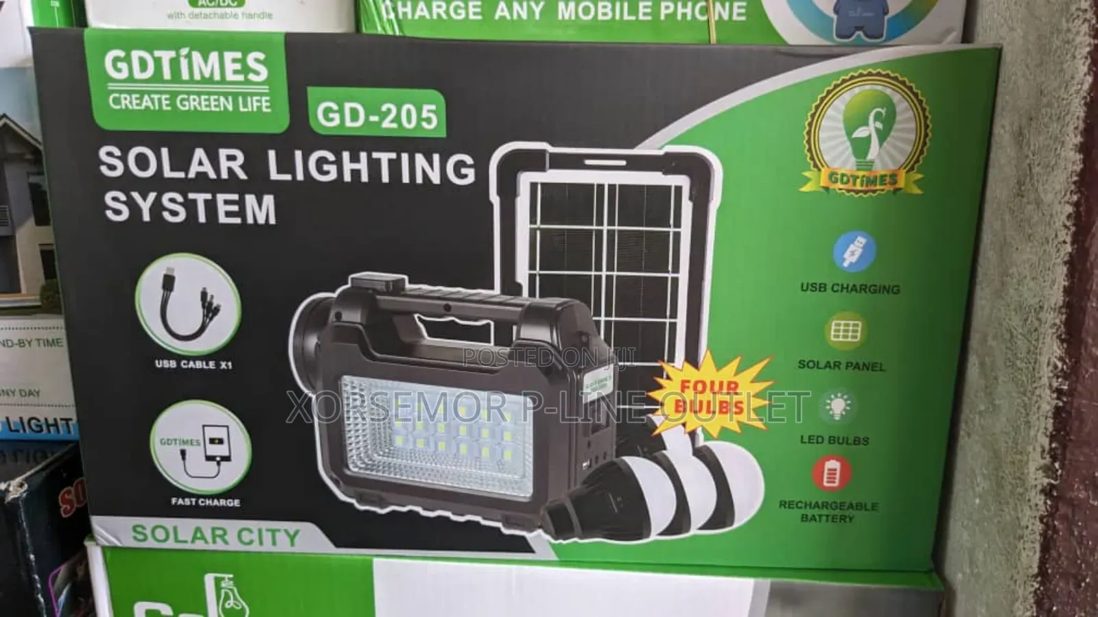 Gd-205 Solar and Electric Light System