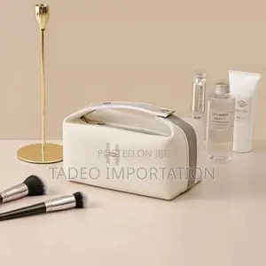 Waterproof Embroidered Canvas Makeup Bag
