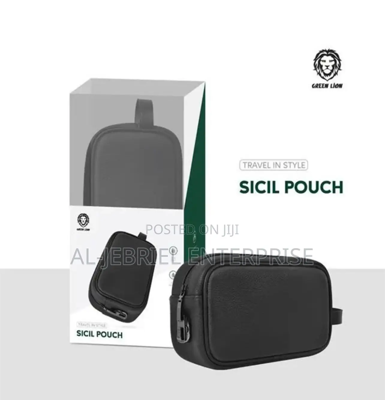 Green Lion Sicil Travel Passport Holder Pouch