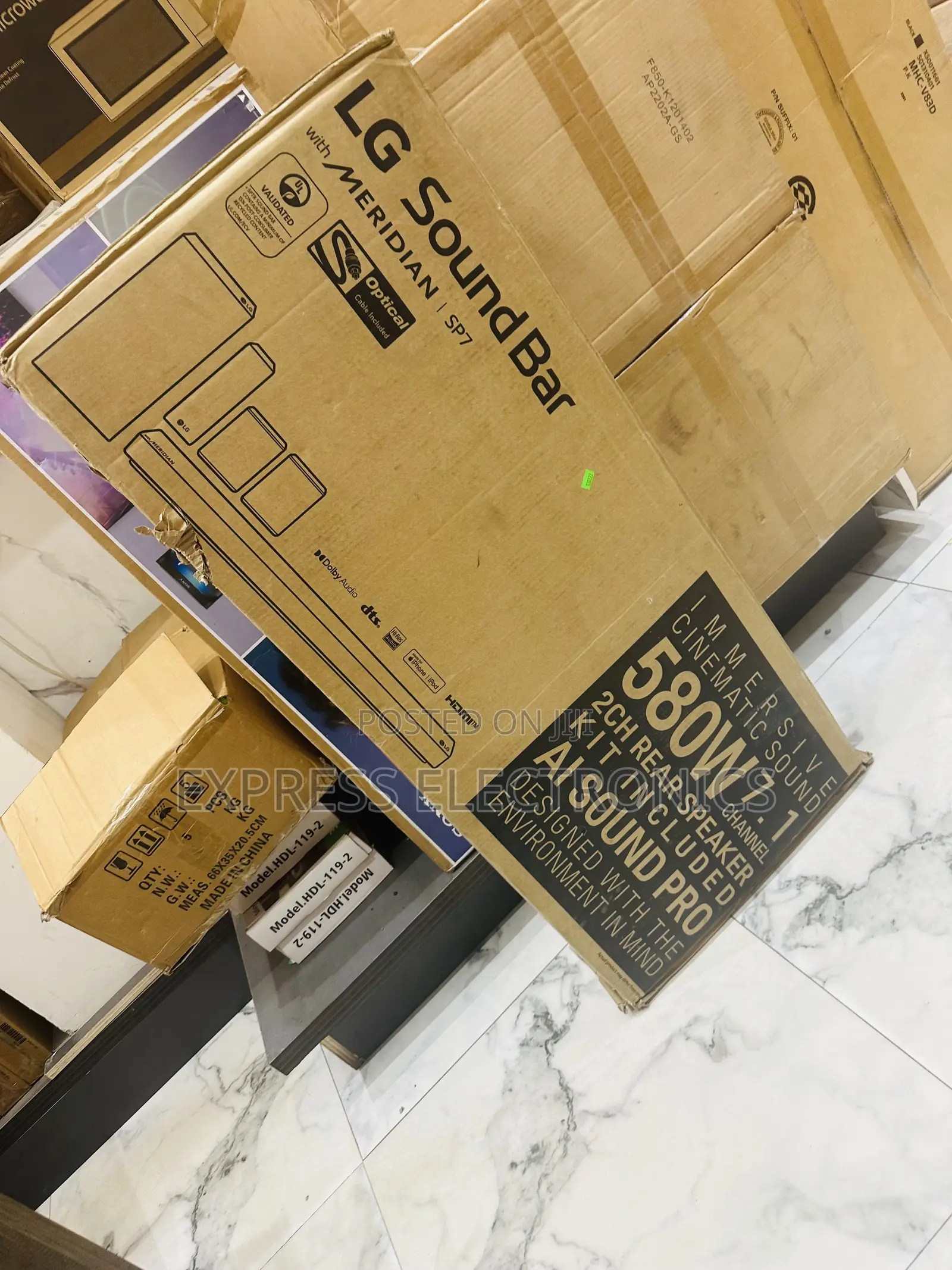 Lg Sound Bar With Meridian | Sp7 Sound System