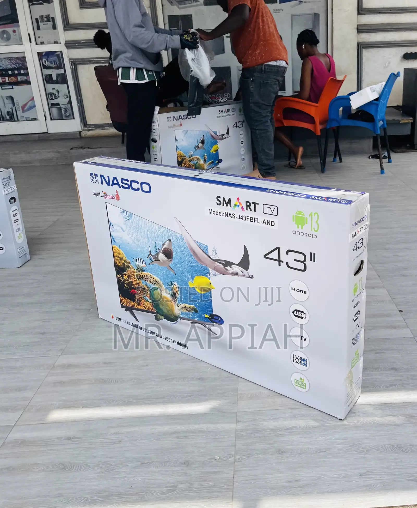 Lovely Design Nasco 43” Full Hd Screen Television, Black